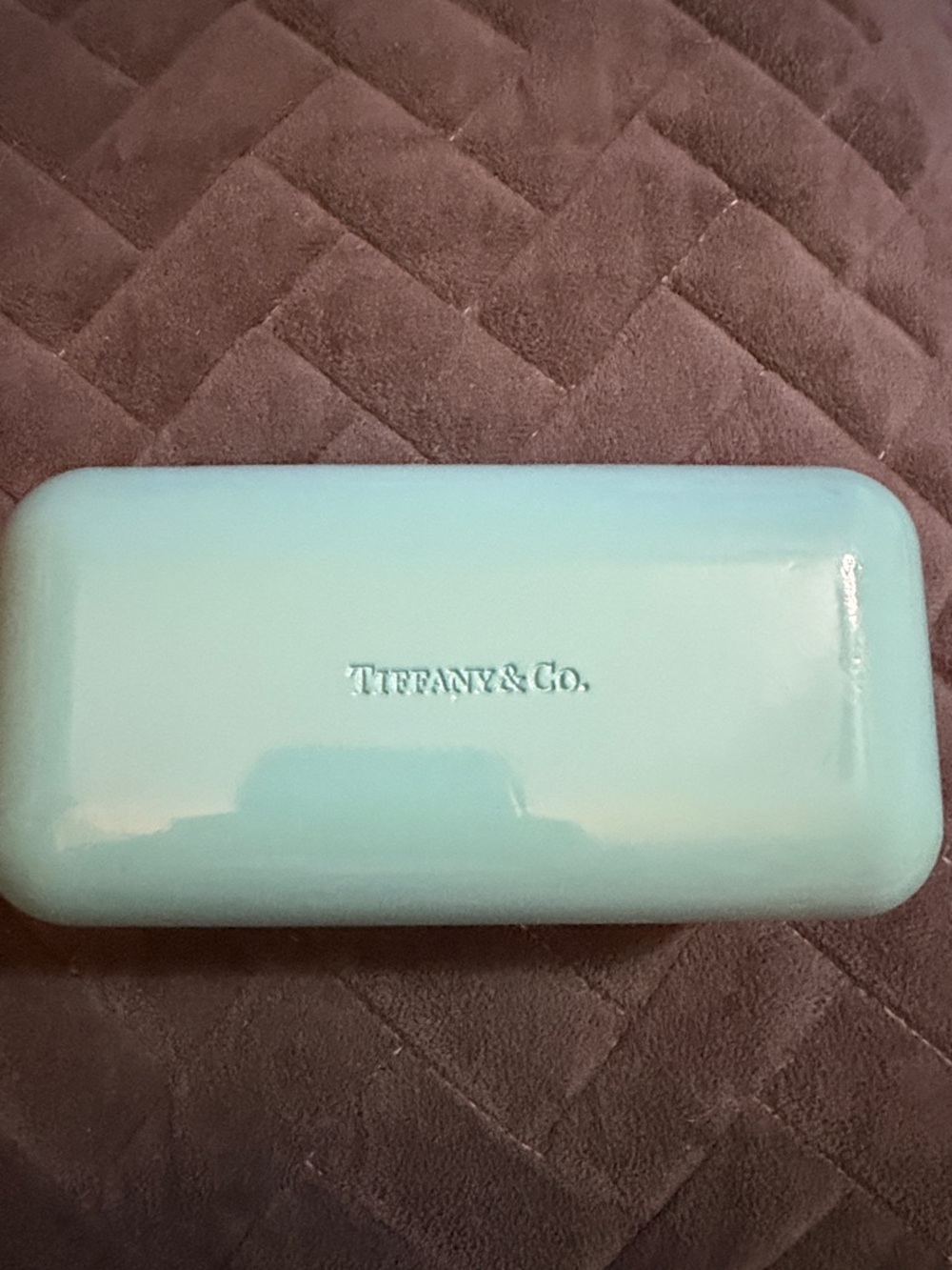 Tiffany & Co. Glossy Light Blue Eyewear Case